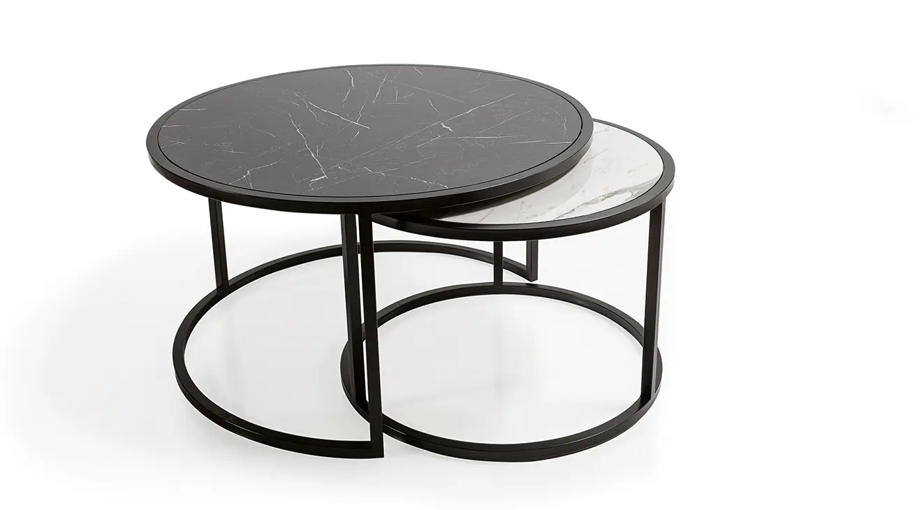 İpek Metal Leg Coffee Table