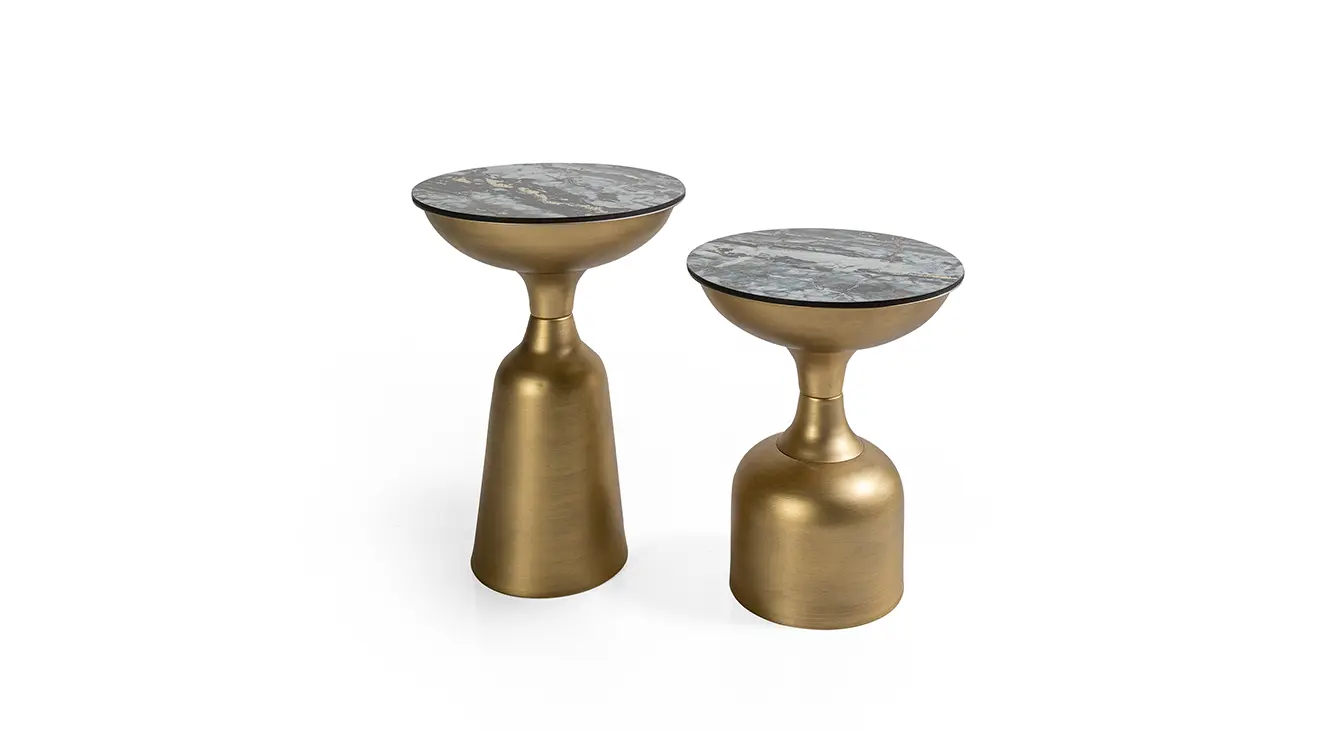 Iznik Metal Legged Side Table
