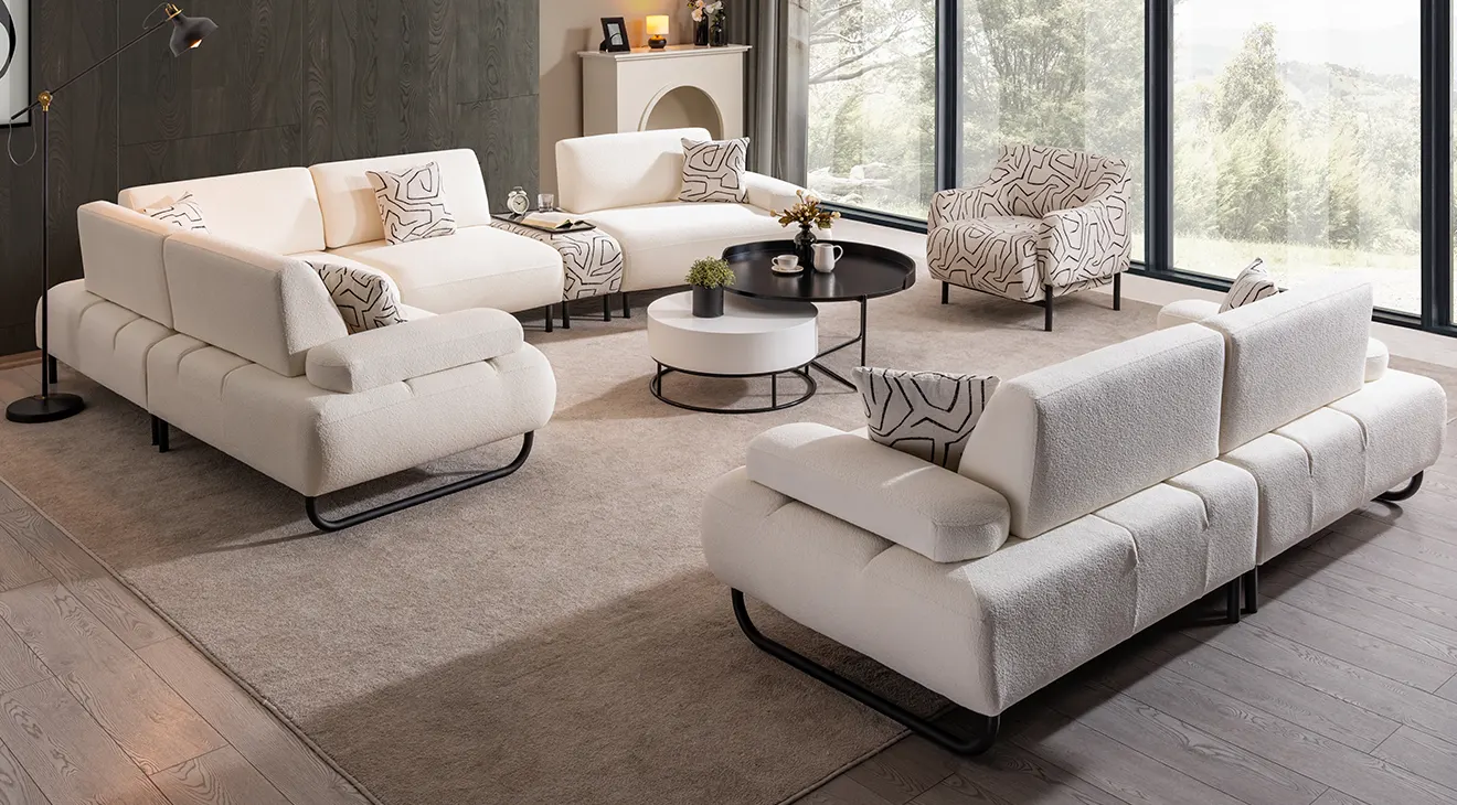 Simay Corner Sofa Set