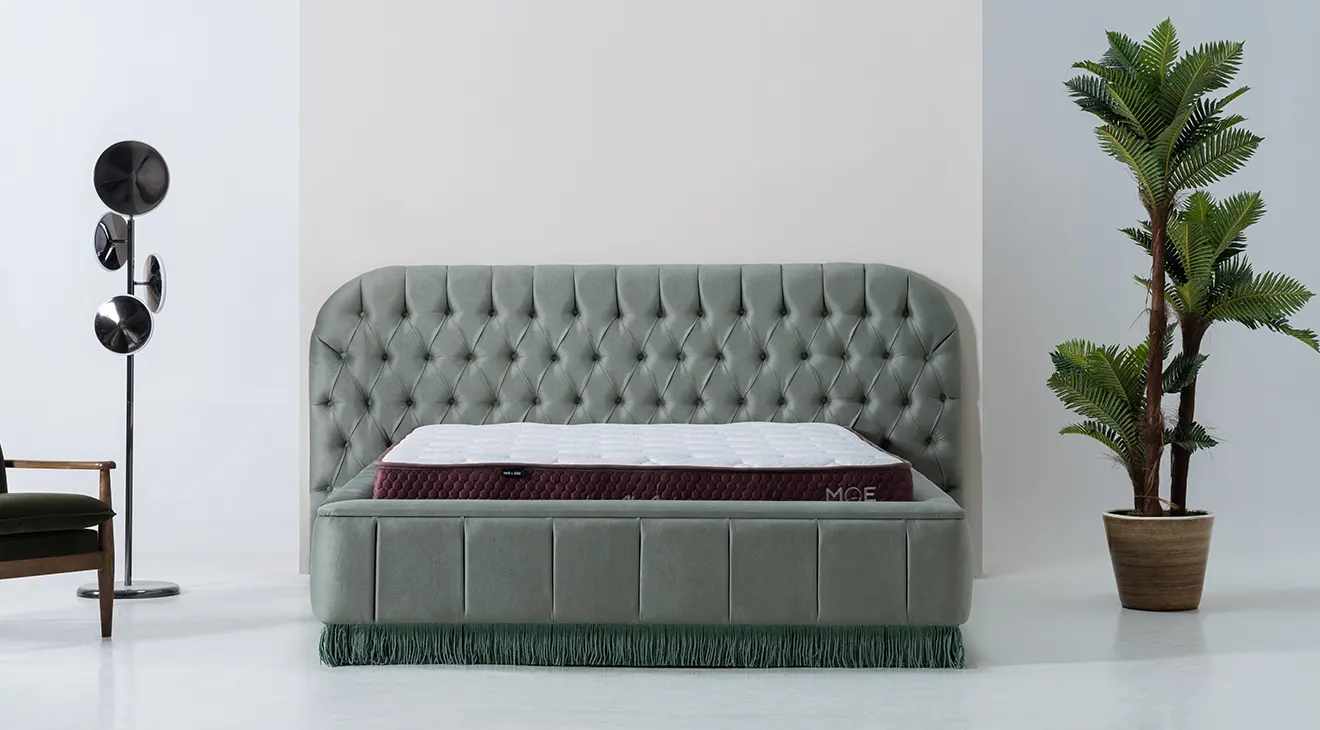 Anemon Bed Base Headboard Set