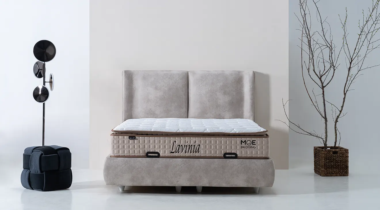 Caramel Bed Base Headboard Set