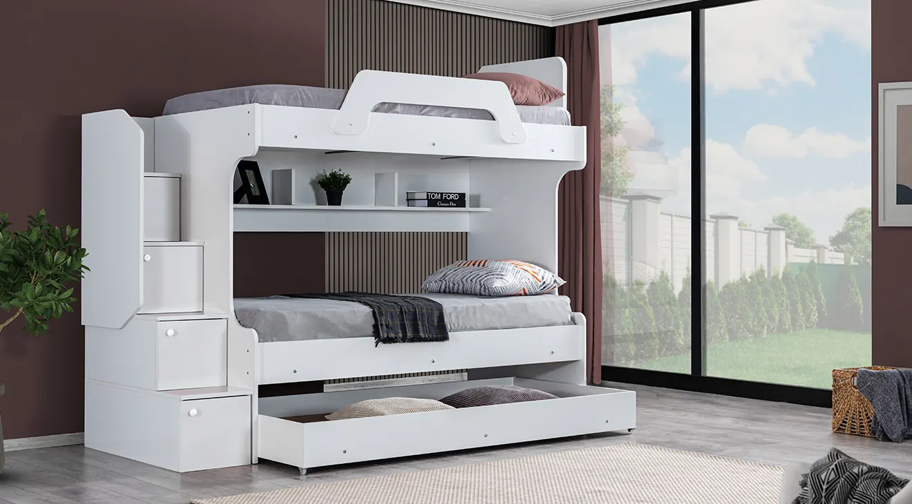 Inci White Bunk Bed