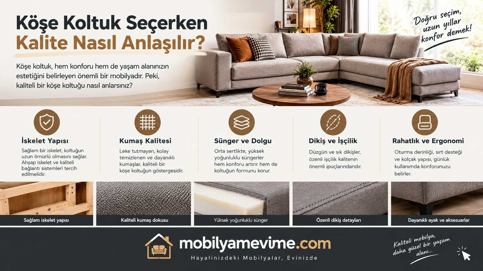 Köşe Koltuk Seçerken Kalite Nasıl Anlaşılır?