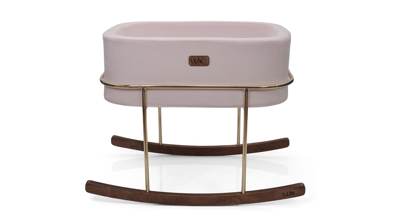 Will Beside Mother's Side Crib Light Pink Gold
