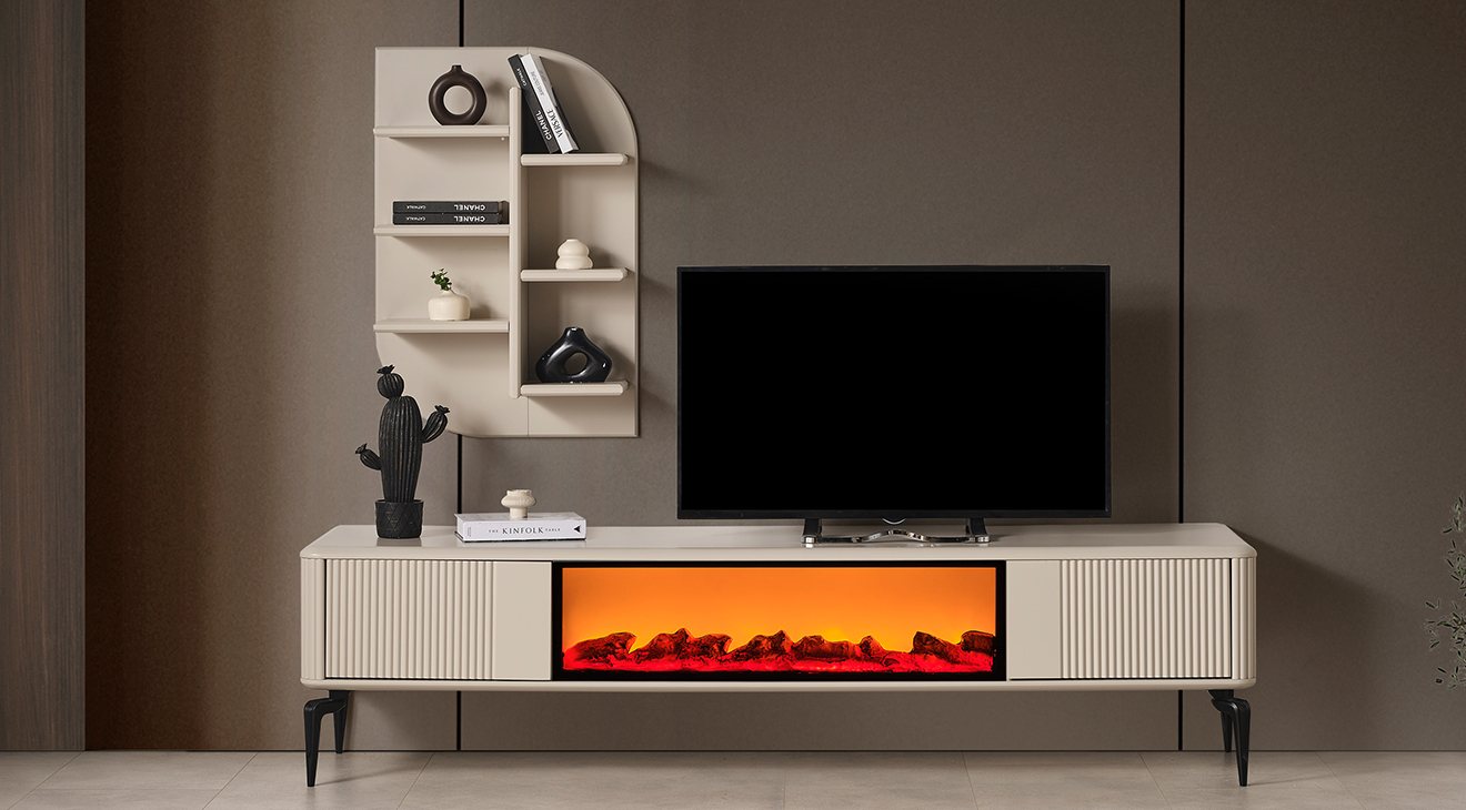 Akya Fireplace TV Unit