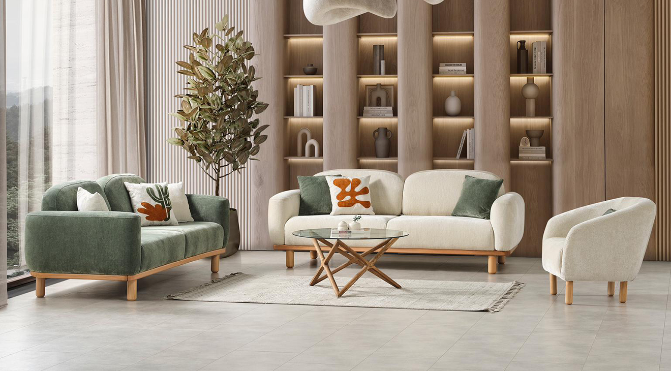 Aqustik Modern Sofa Set