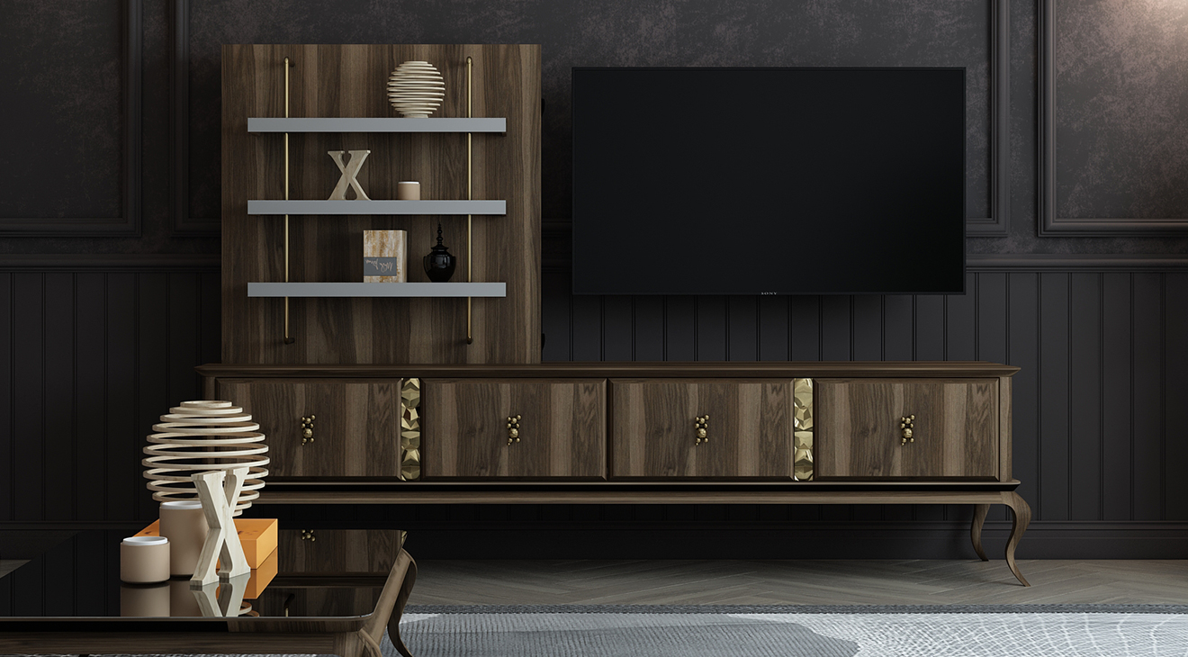 Armoni Walnut Tv Unit