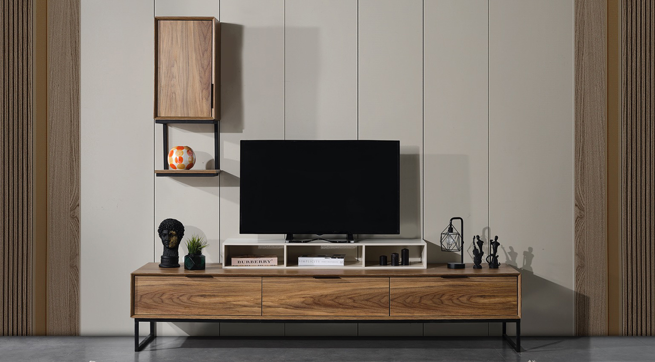 Asya Metal Leg Tv Unit