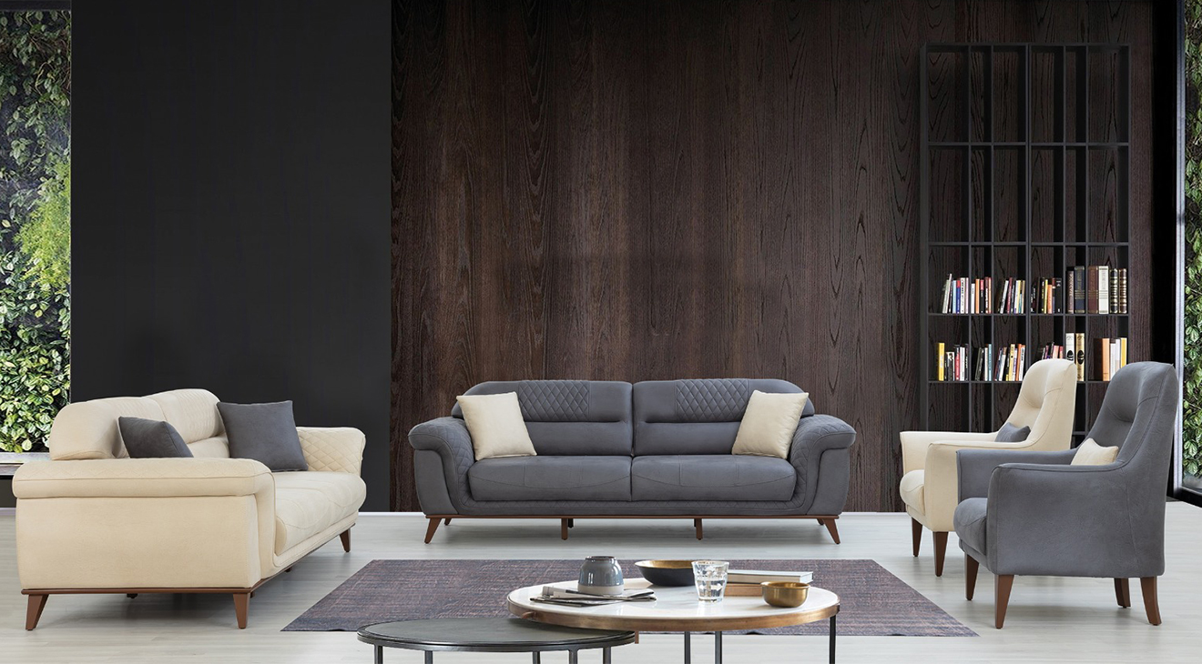 Avatar Bed Wooden Leg Sofa Set 2