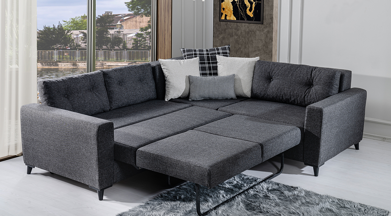 Bahar Yataklı Köşe Koltuk Takımı