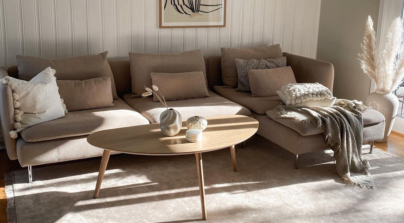 Bella Metal Leg Coffee Corner Sofa Set