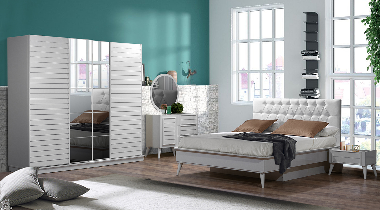 Beykoz Bedroom Set (White)