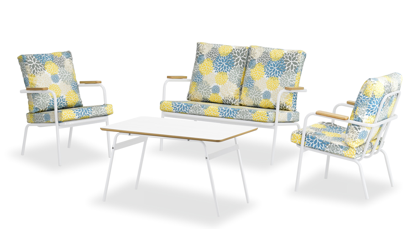 Beyman White Floral Balcony Set