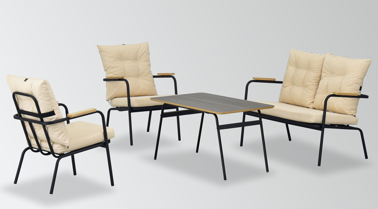 Beyman Cream Balcony Set