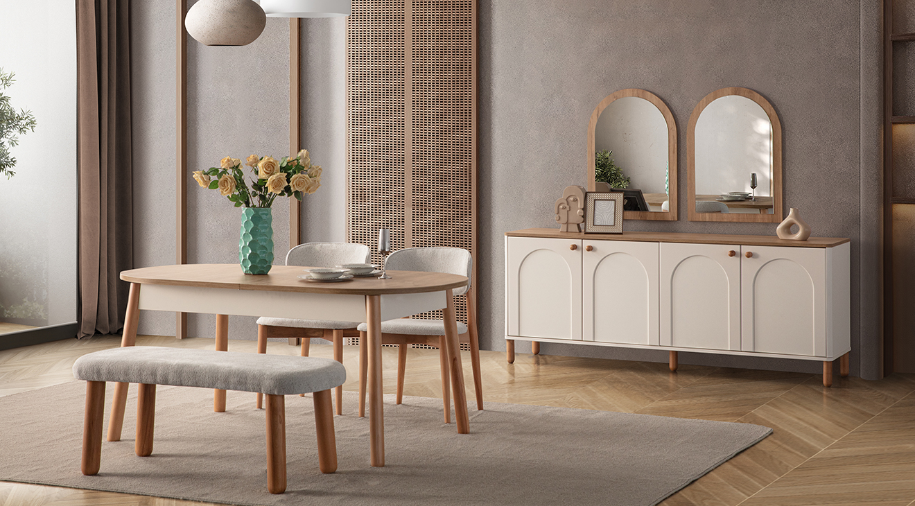 Bohemian Zen Dining Room Set
