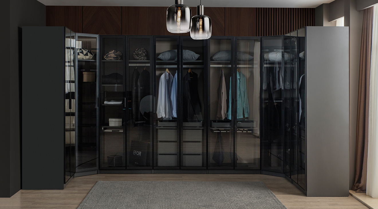 Bronze Anthracite Modern Dressing Room