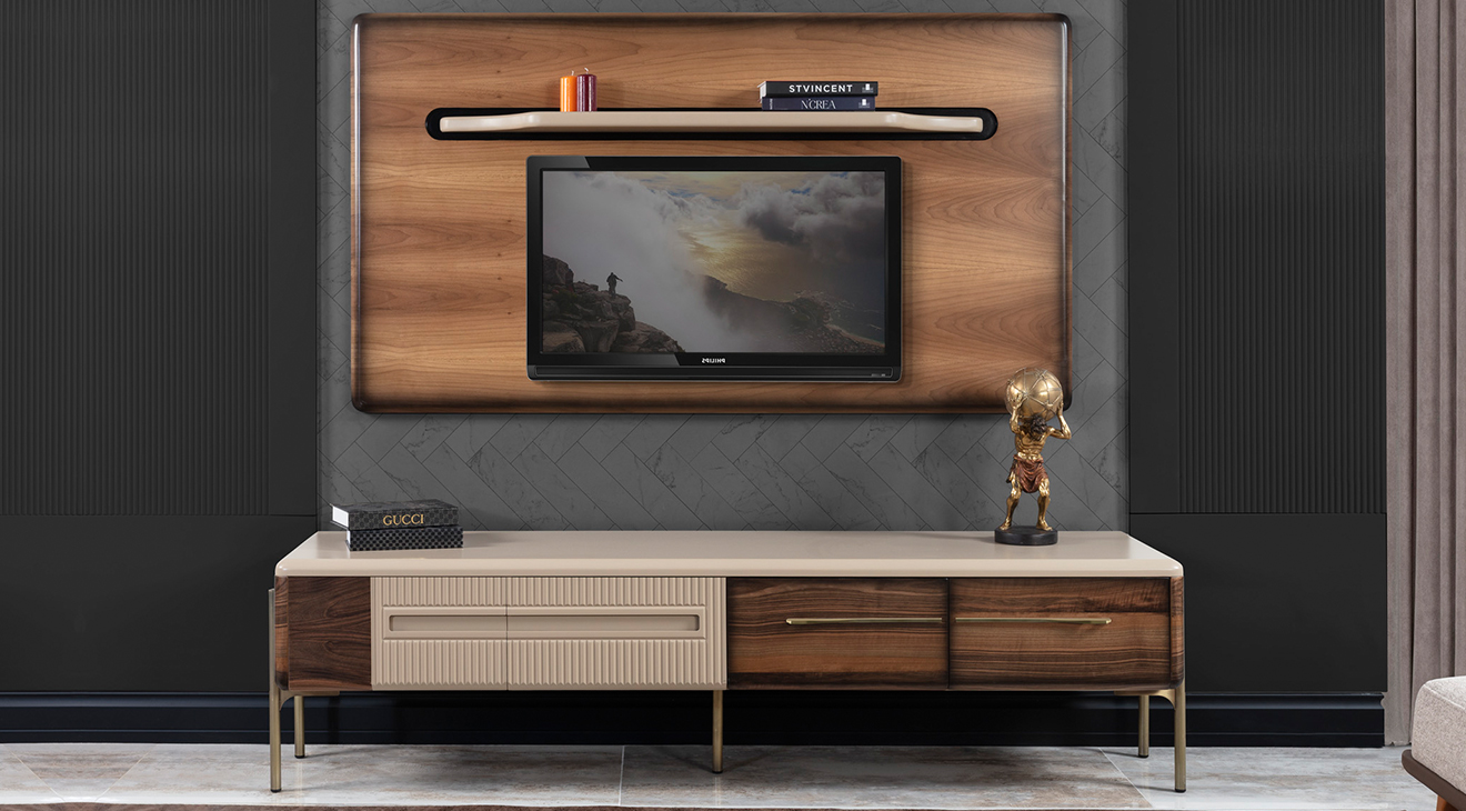 Bugatti Walnut TV Unit