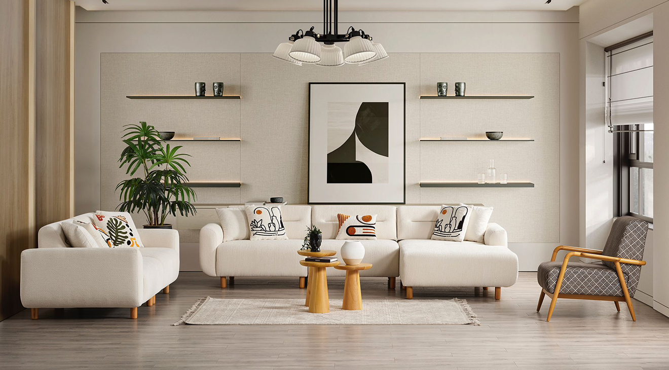 Buglem Corner Sofa Set