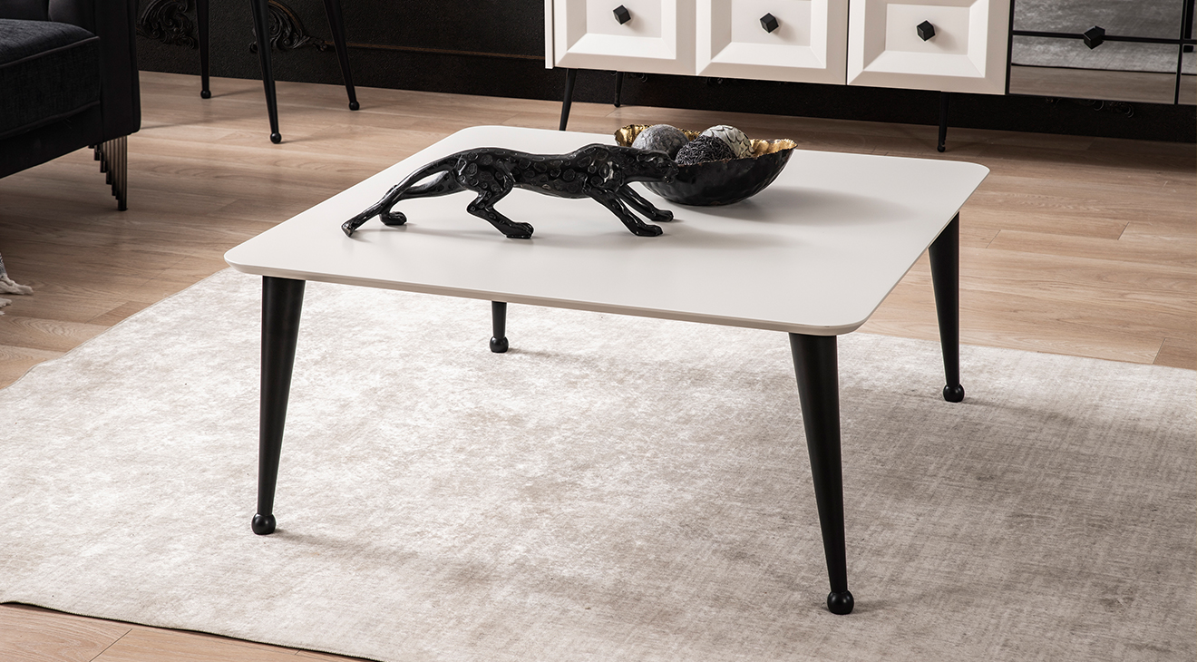 Carmen Wooden Leg Coffee Table