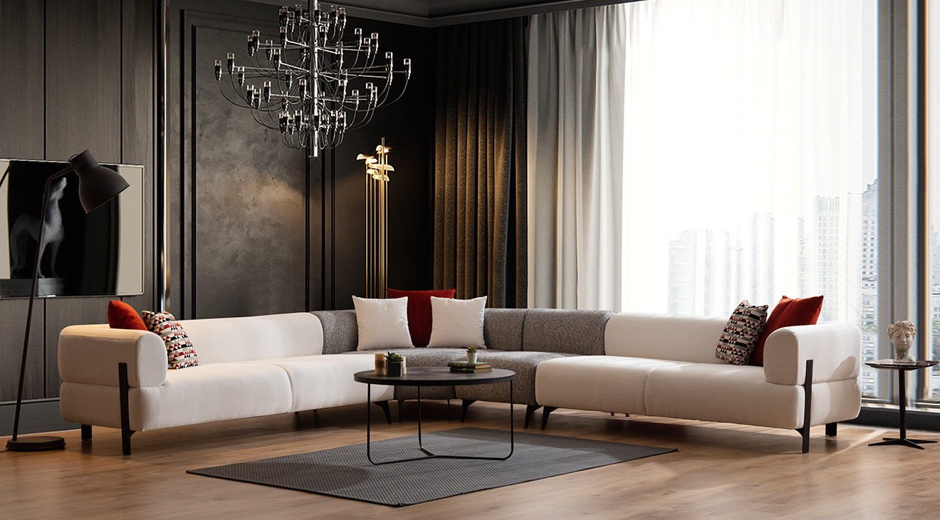 Cratos Modular Middle Corner Sofa Set