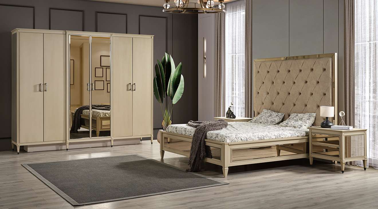 Crown 6 Door Bedroom Set
