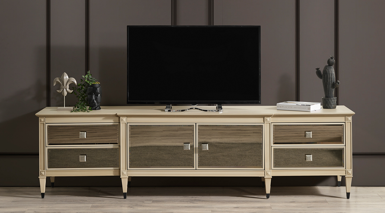 Crown Mirrored Tv Unit