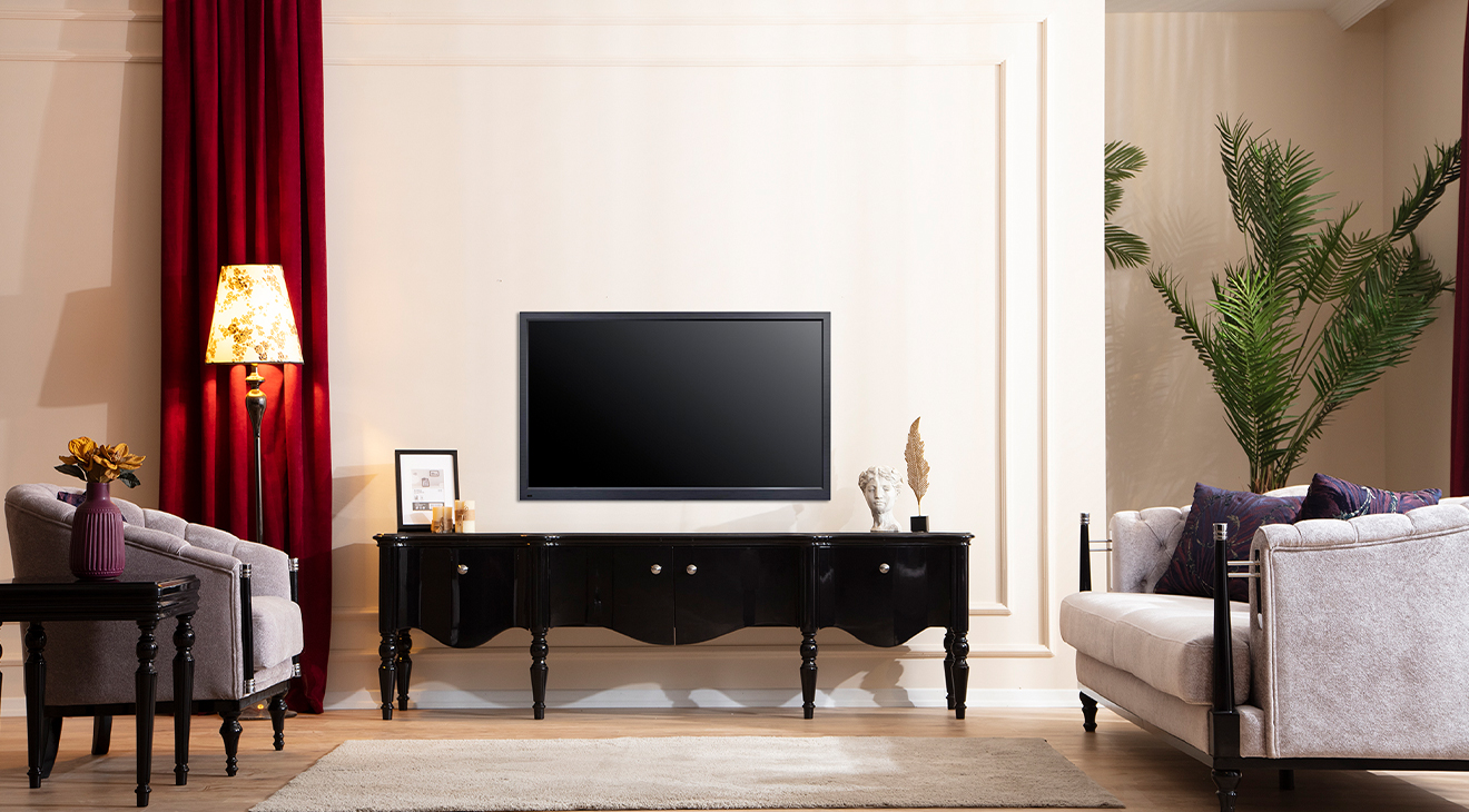 Crown Black Tv Unit