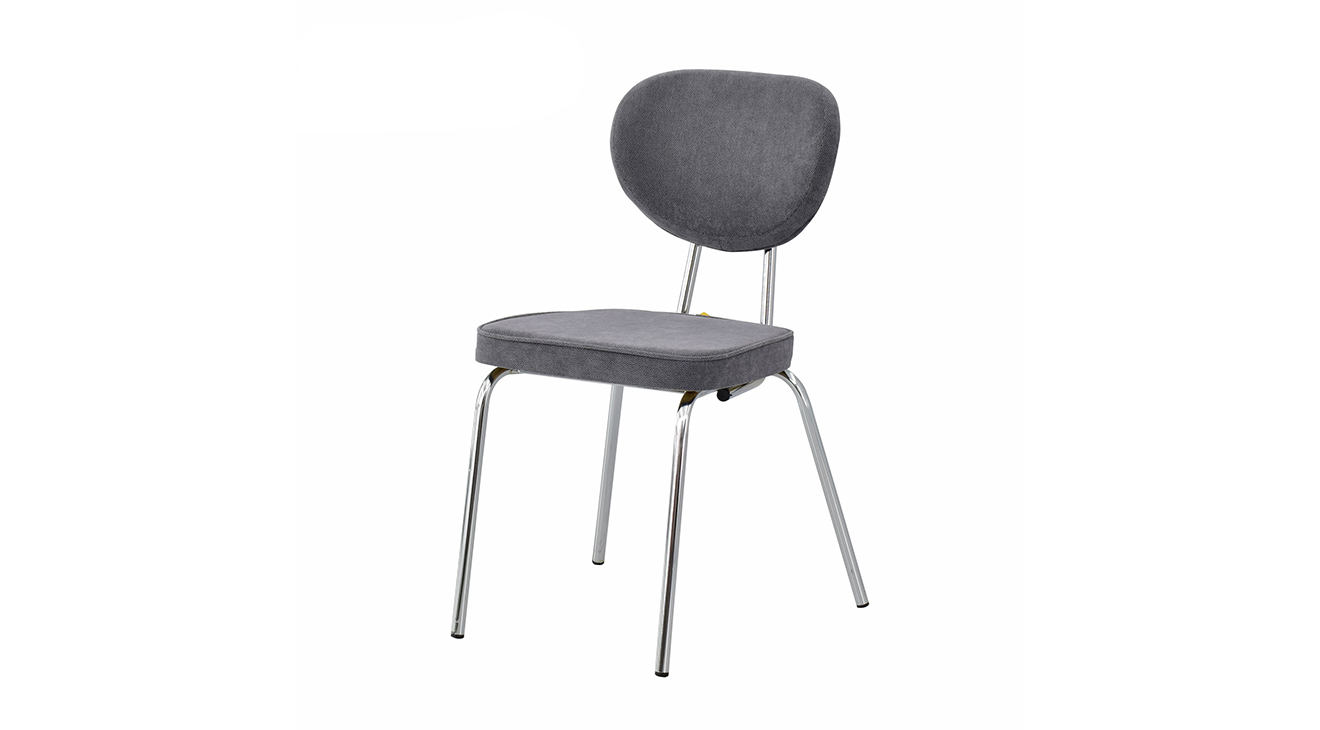 Drop Gray Nickel Chair