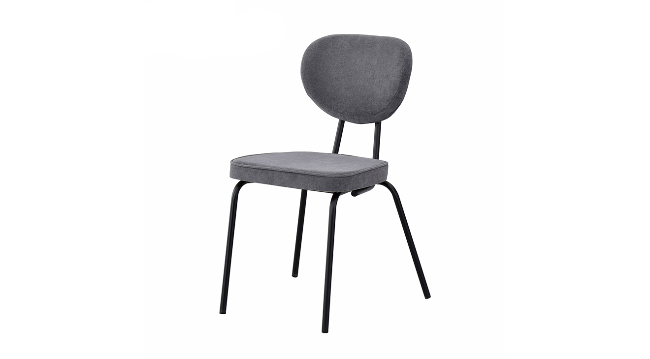 Damla Gray Black Chair