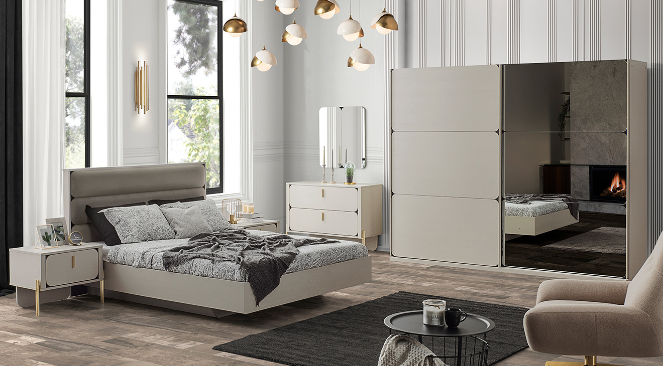 Delight Sliding Door Bedroom Set
