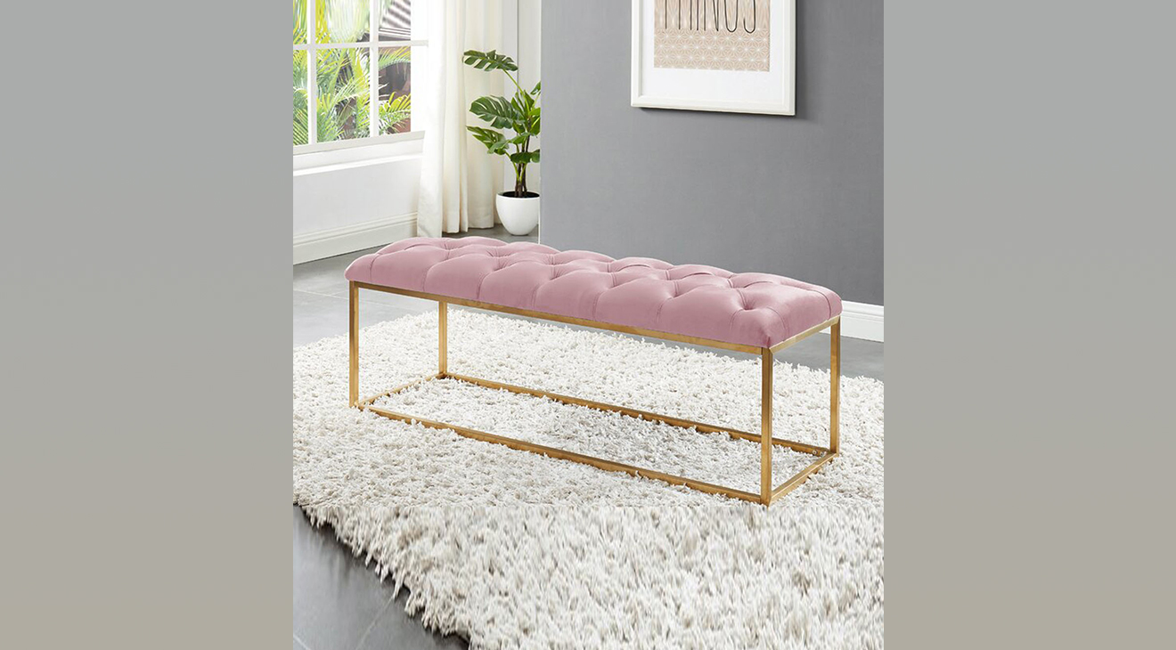 Deluxe Pink Bench