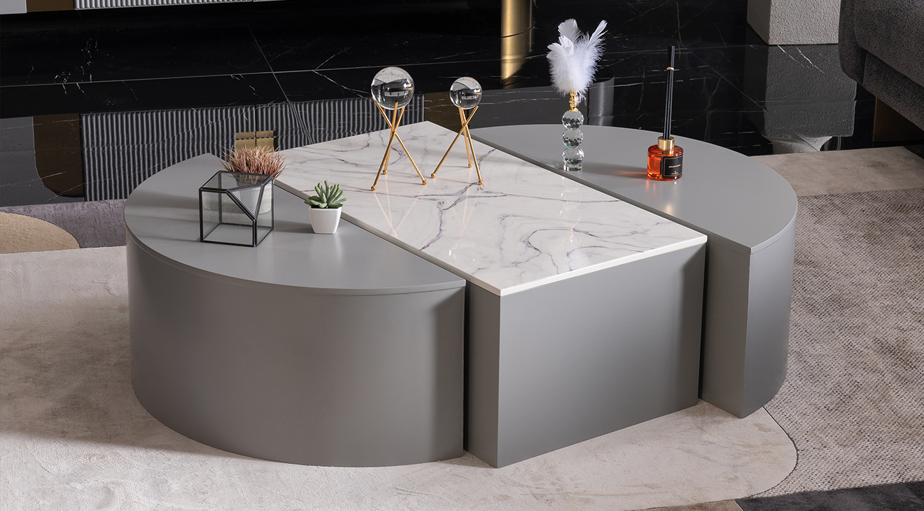 Dior Marble Patterned Coffee Table