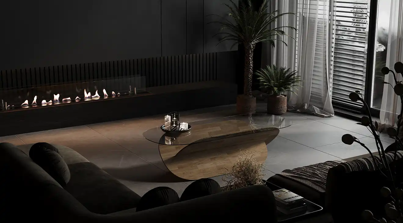 Doa Walnut Coffee Table