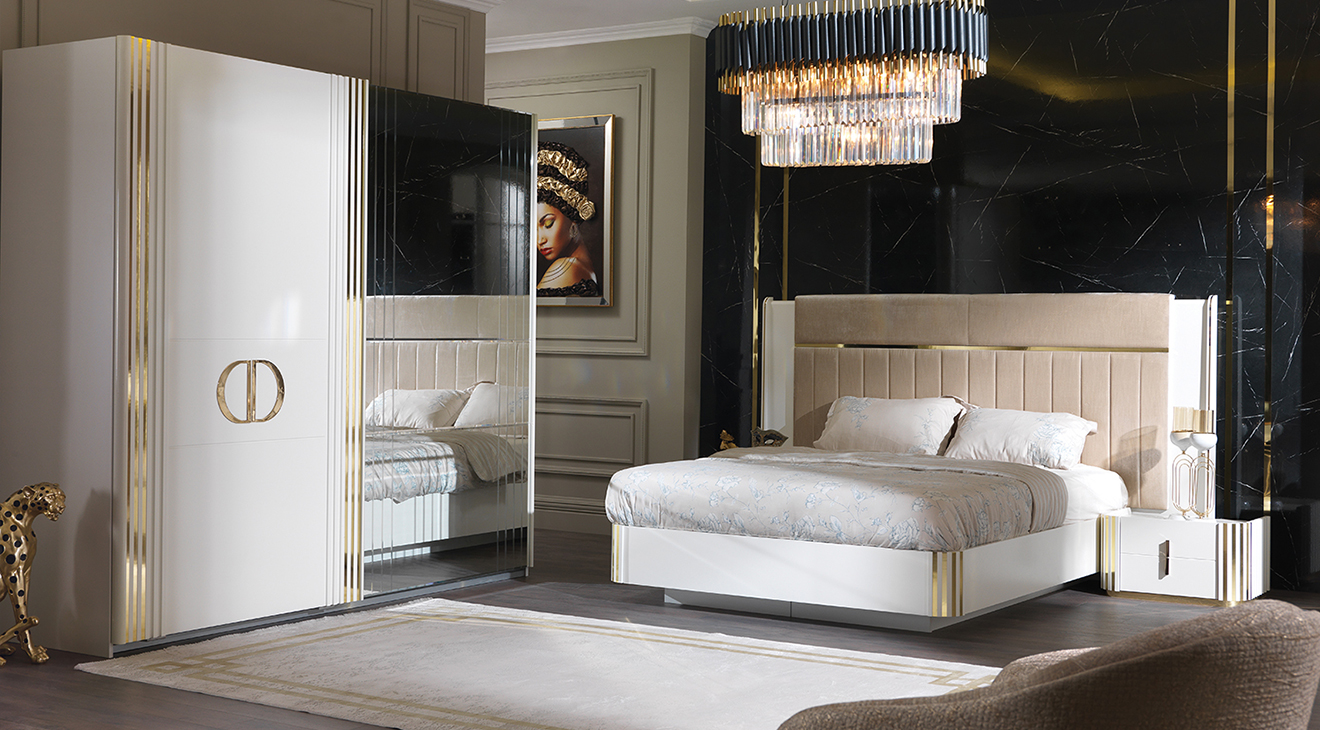 Dorya Sliding Door Bedroom Set