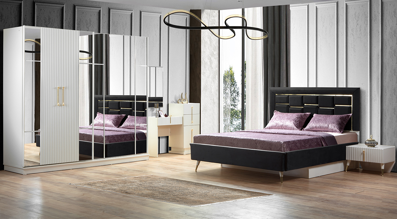 Duru Sliding Door Bedroom Set