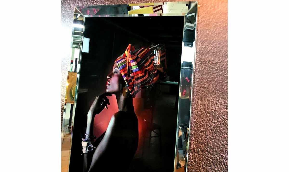 Afrikalı Ayna Çerçeveli Tablo