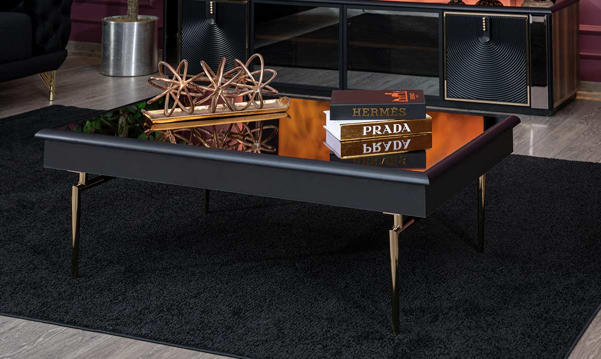 Banderas Gold Metal Leg Coffee Table