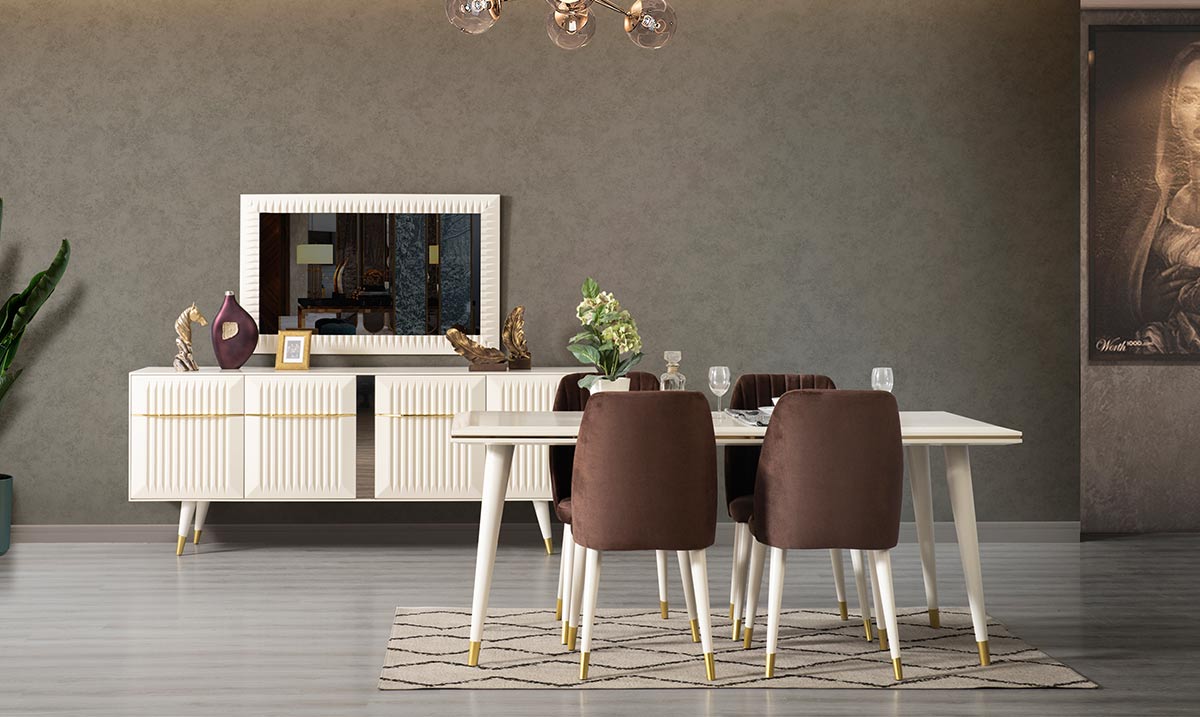 Class Wooden Leg Dining Room Set