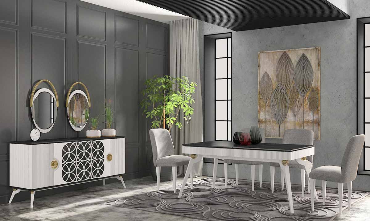 Dore Dining Room Set (White)