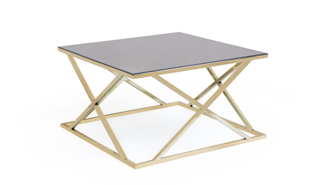 Efe Gold Metal Leg Coffee Table