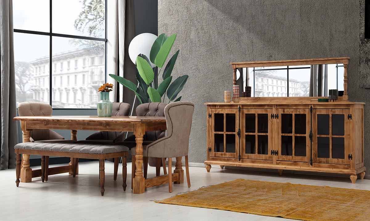Efes Walnut Dining Room Set