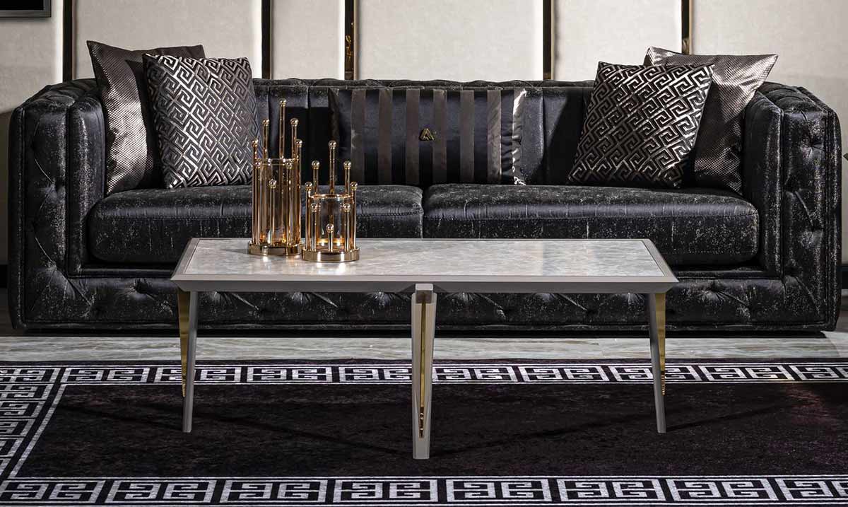 Lüx Mimoza Metal Leg Coffee Table