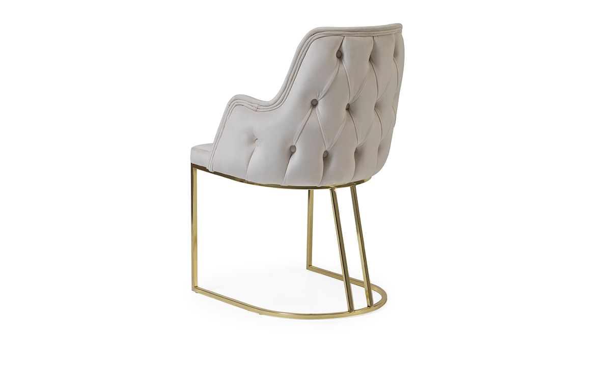 Prada Gold Metal Ayaklı Sandalye