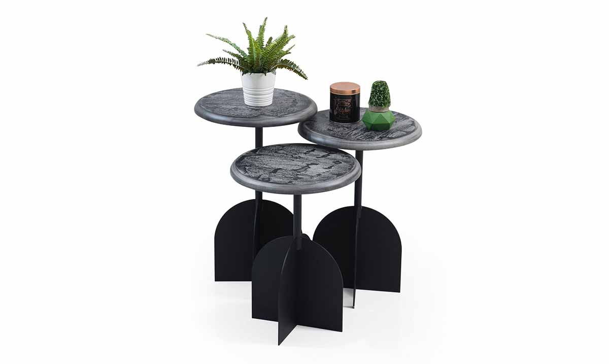 Rocket Side Table (Metal Leg) 02
