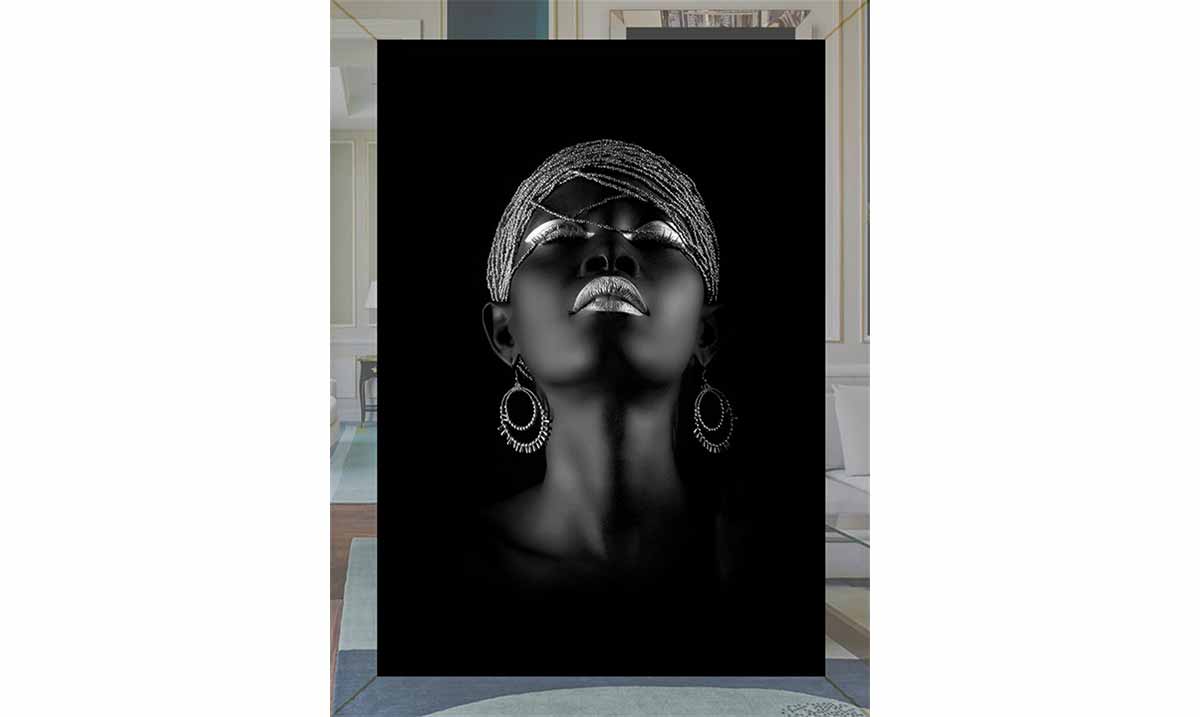 The Black Woman Ayna Çerçeveli Tablo