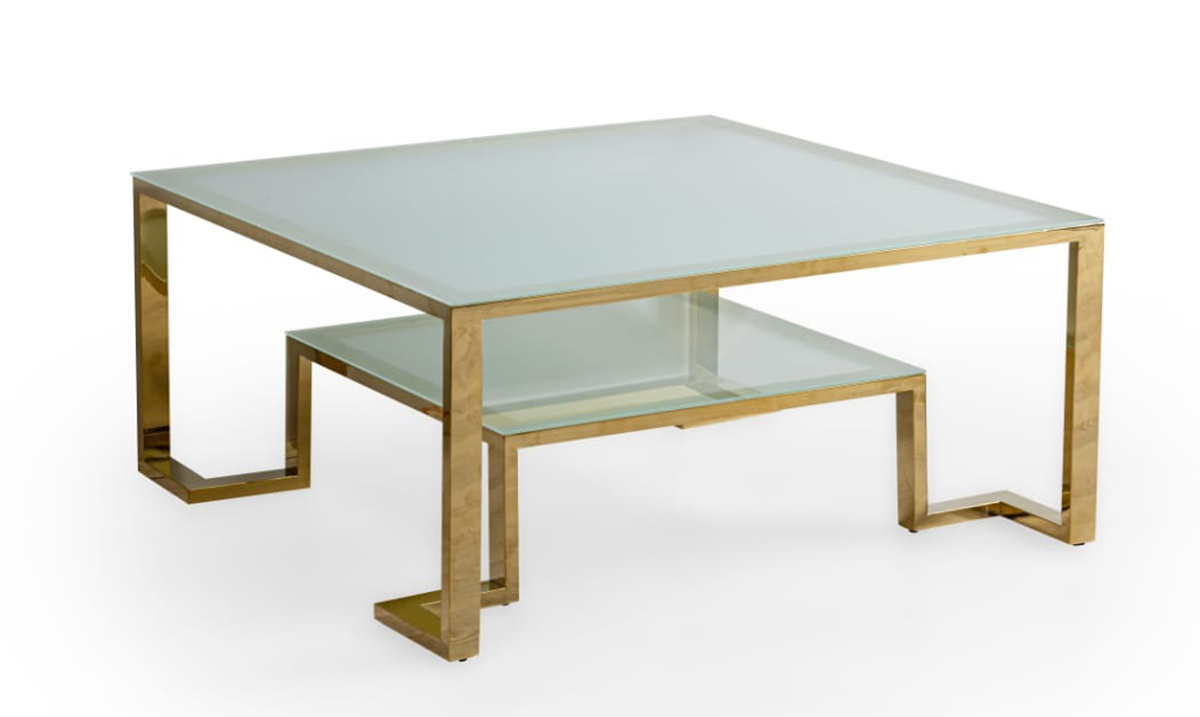 Titanium Gold Metal Leg Coffee Table