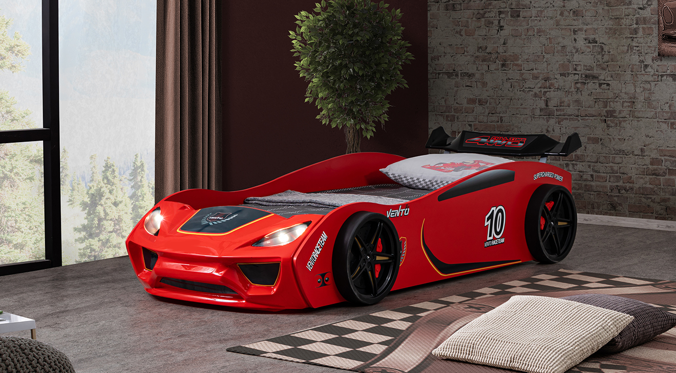 Eco Vento Red Car Bed
