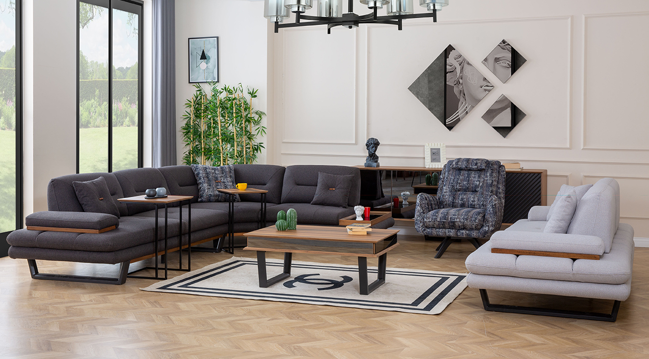 Efes Sound System Sofa and Corner Sofa Set