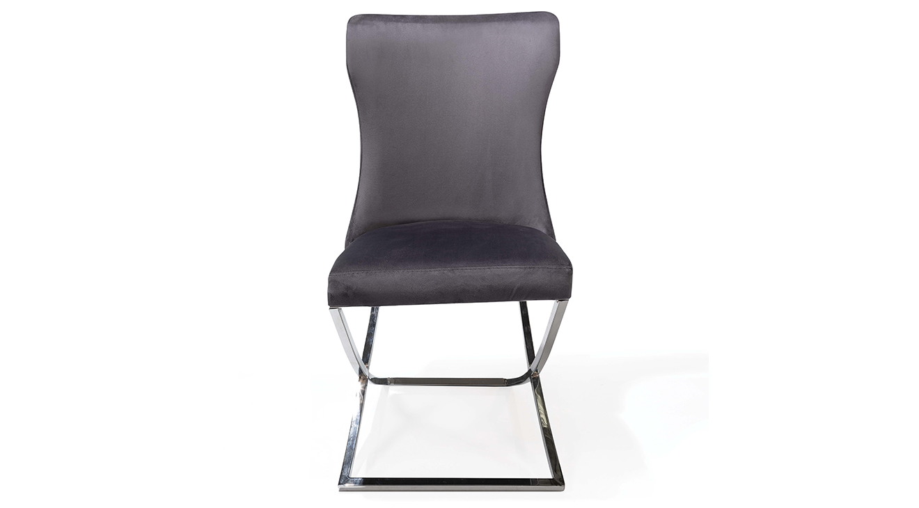 Elit Silver Metal Leg Chair