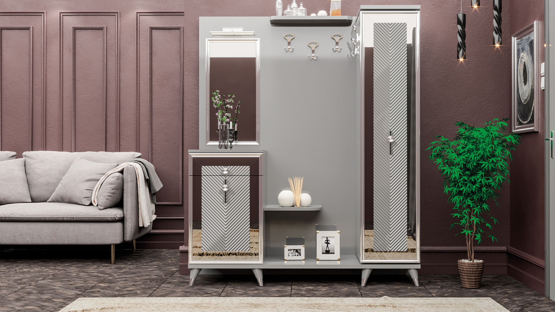 Diamond Coat Rack